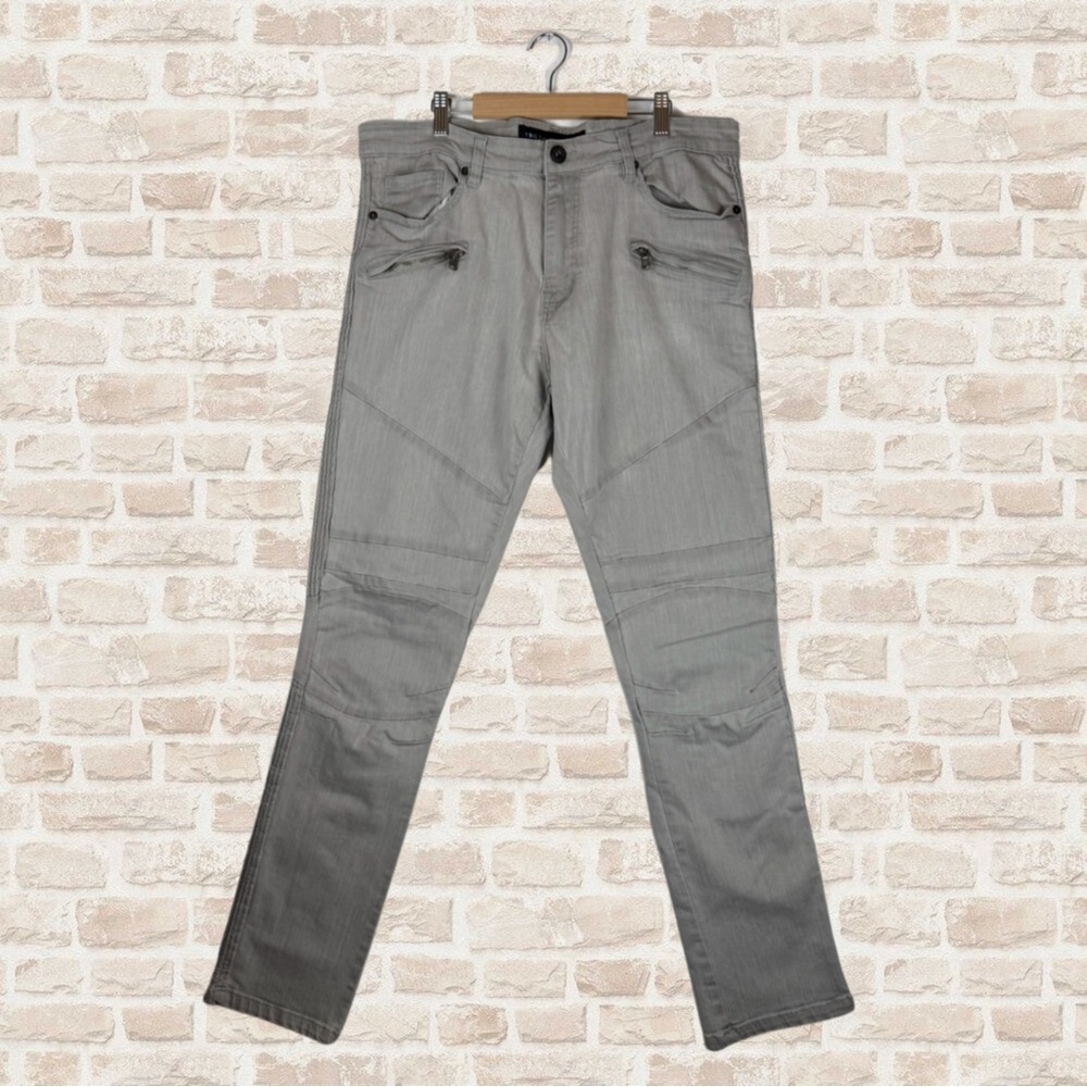 Men’s Truth Substance Gray Slim Jeans Size 36x32